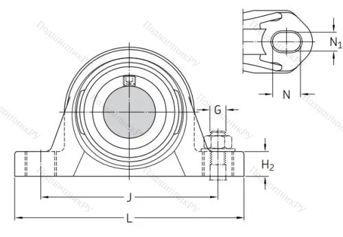 Подшипниковый корпус SYK 506 в Химках