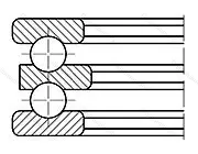 Подшипник  52322 (38322) размер 95x190x110 от производителя  SKF