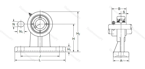 Подшипниковый узел UCPH 210 (UCHP 210) в Химках