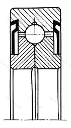 Модификация подшипника 6-348702 размер 14,5x52x14