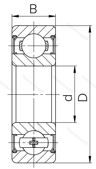 Миниатюрный шариковый подшипник 80019 (609 ZZ) в Химках