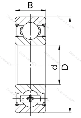 Шариковый однорядный подшипник 80104 (6004 ZZ) в Химках