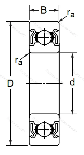Миниатюрный шариковый подшипник 694 ZZ C 3 (76-1000094 ZZ) в Химках