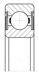 Подшипник 62304 2RS размер 20x52x21