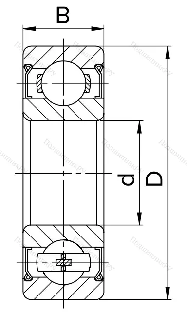 Миниатюрный шариковый подшипник 80023 T (623 ZZT) I0XJO8UCWV в Химках