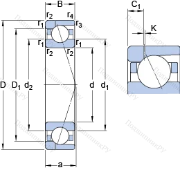 Подшипник 7021 ACD/HCP 4AH 1