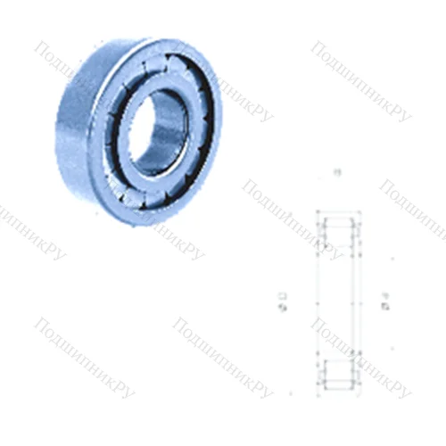 Подшипник роликовый радиальный NUP 312FMNR/C 3