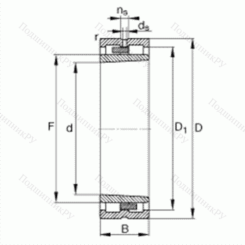 Подшипник роликовый радиальный NNU 4952-S-K-M-SP от производителя  FAG Подшипник роликовый радиальный NNU 4952-S-K-M-SP от производителя  FAG