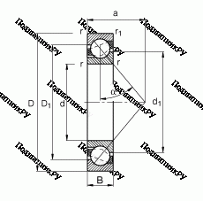7008A 5TRV 1VSUMP 3 радиально-упорный шпиндельный подшипник