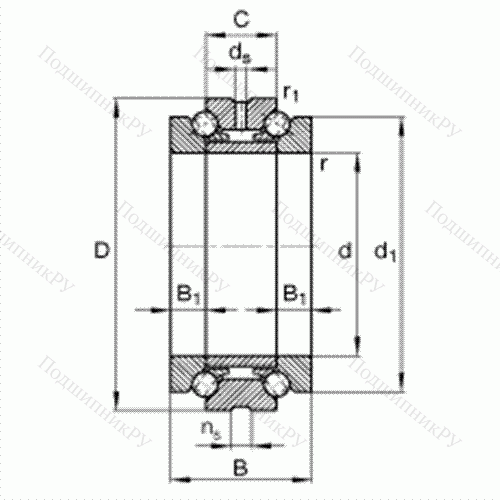Подшипник шариковый упорно-радиальный 234432-M-SP