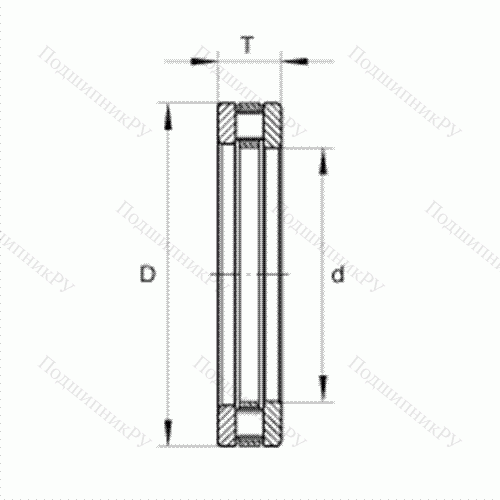 Подшипник роликовый упорный RT 756 от производителя  INA Подшипник роликовый упорный RT 756 от производителя  INA